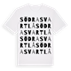 Södra Svartlå ordlek t-shirt