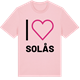 Pink Cotton t-shirt med Jag älskar Solås t-shirt stort tryck
