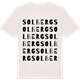 Vintage White t-shirt med Solberg ordlek t-shirt