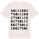 Vintage White t-shirt med Solberget ordlek t-shirt