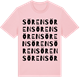Pink Cotton t-shirt med Sören ordlek t-shirt