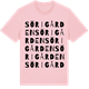 Pink Cotton t-shirt med Sörigården ordlek t-shirt