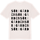 Vintage White t-shirt med Sörigården ordlek t-shirt