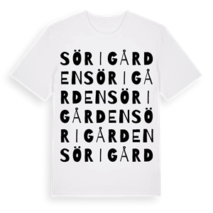 Sörigården ordlek t-shirt – ekologisk bomull t-shirt från Pinshirt