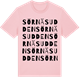 Pink Cotton t-shirt med Sörnäsudden ordlek t-shirt