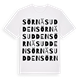 White t-shirt med Sörnäsudden ordlek t-shirt
