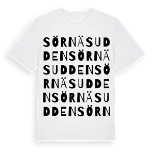Sörnäsudden ordlek t-shirt – ekologisk bomull t-shirt från Pinshirt