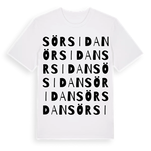 Sörsidan ordlek t-shirt – ekologisk bomull t-shirt från Pinshirt