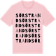 Pink Cotton t-shirt med Sörstrand ordlek t-shirt