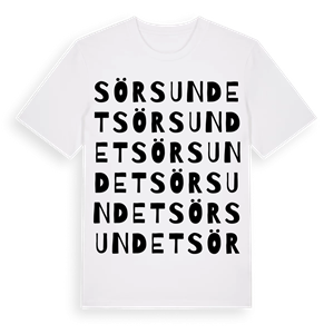 Sörsundet ordlek t-shirt – ekologisk bomull t-shirt från Pinshirt