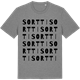 Mid Heather Gray t-shirt med Sortti ordlek t-shirt