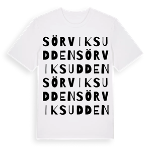 Sörviksudden ordlek t-shirt – ekologisk bomull t-shirt från Pinshirt