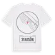 White t-shirt med Stadsön t-shirt