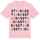 Pink Cotton t-shirt med Stainas ordlek t-shirt