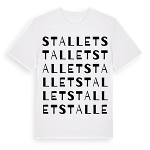Stallet ordlek t-shirt – ekologisk bomull t-shirt från Pinshirt