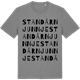 Mid Heather Gray t-shirt med Standárnjunnje ordlek t-shirt