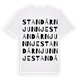 Standárnjunnje ordlek t-shirt