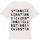 Vintage White t-shirt med Stängbäcken ordlek t-shirt