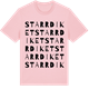 Pink Cotton t-shirt med Starrdiket ordlek t-shirt