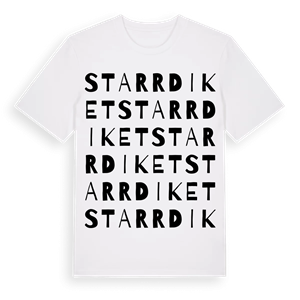 Starrdiket ordlek t-shirt – ekologisk bomull t-shirt från Pinshirt