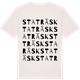 Vintage White t-shirt med Staträsk ordlek t-shirt