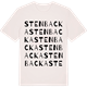 Vintage White t-shirt med Stenbacka ordlek t-shirt