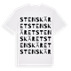 White t-shirt med Stenskäret ordlek t-shirt