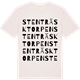Vintage White t-shirt med Stenträsktorpen ordlek t-shirt
