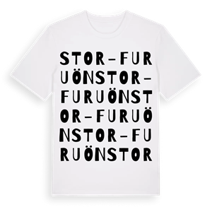 Stor-Furuön ordlek t-shirt – ekologisk bomull t-shirt från Pinshirt