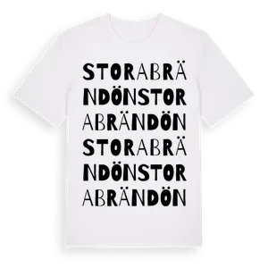 Stora Brändön ordlek t-shirt – ekologisk bomull t-shirt från Pinshirt