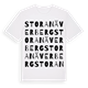 White t-shirt med Stora Näverberg ordlek t-shirt