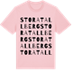 Pink Cotton t-shirt med Stora Tallberg ordlek t-shirt