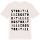 Vintage White t-shirt med Stora Tallberg ordlek t-shirt