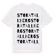 White t-shirt med Stora Tallberg ordlek t-shirt
