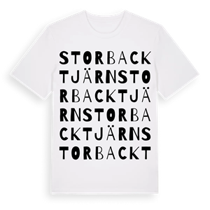 Storbacktjärn ordlek t-shirt – ekologisk bomull t-shirt från Pinshirt