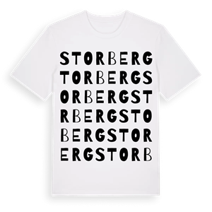Storberg ordlek t-shirt – ekologisk bomull t-shirt från Pinshirt