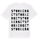 White t-shirt med Storberget ordlek t-shirt