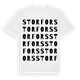 White t-shirt med Storfors ordlek t-shirt