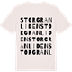 Vintage White t-shirt med Storgranliden ordlek t-shirt