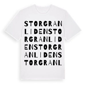 Storgranliden ordlek t-shirt – ekologisk bomull t-shirt från Pinshirt