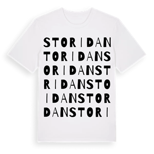 Storidan ordlek t-shirt – ekologisk bomull t-shirt från Pinshirt