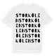 White t-shirt med Storkölen ordlek t-shirt