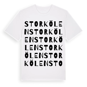 Storkölen ordlek t-shirt – ekologisk bomull t-shirt från Pinshirt