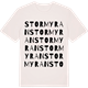 Vintage White t-shirt med Stormyran ordlek t-shirt