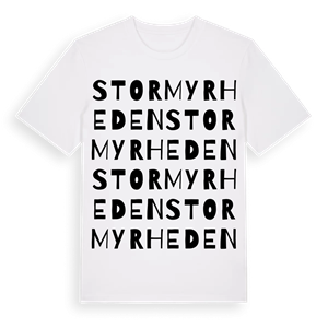 Stormyrheden ordlek t-shirt – ekologisk bomull t-shirt från Pinshirt