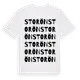 White t-shirt med Storön ordlek t-shirt