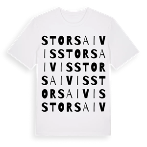 Storsaivis ordlek t-shirt – ekologisk bomull t-shirt från Pinshirt