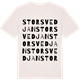 Vintage White t-shirt med Storsvedjan ordlek t-shirt
