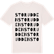 Vintage White t-shirt med Storudden ordlek t-shirt