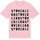 Pink Cotton t-shirt med Stöverberg ordlek t-shirt